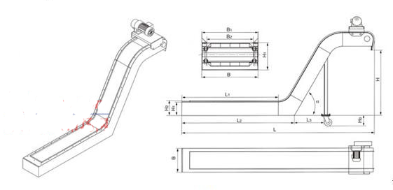 數(shù)控加工中心排屑器1 數(shù)控加工中心排屑器1
